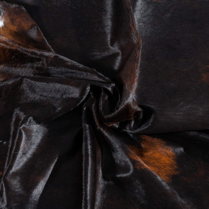 Brazilian Mahogany Cowhide Rug Size 7'11" L x 6'11" W 3763