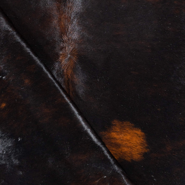 Brazilian Mahogany Cowhide Rug Size 7'11" L x 6'11" W 3763