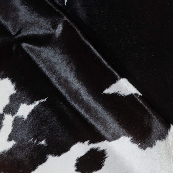 Brazilian Black and White Cowhide Rug Size 8'4" L x 6'6" W 3776