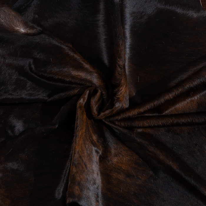 Brazilian Dark Brindle Cowhide Rug Size 7'8" L x 7'2" W 3777