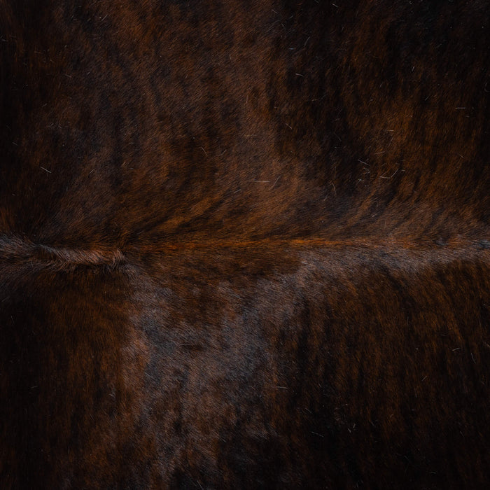Brazilian Dark Brindle Cowhide Rug Size 7'8" L x 7'2" W 3777
