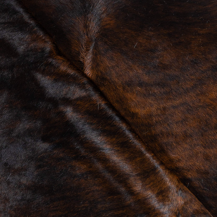 Brazilian Dark Brindle Cowhide Rug Size 7'8" L x 7'2" W 3777