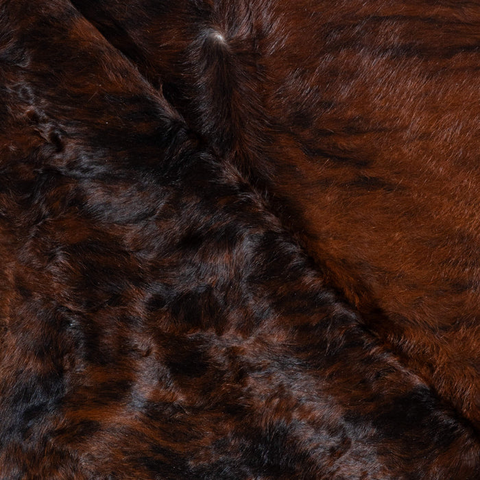 Brazilian Dark Brindle Cowhide Rug Size 7'7" L x 6'11" W 3778