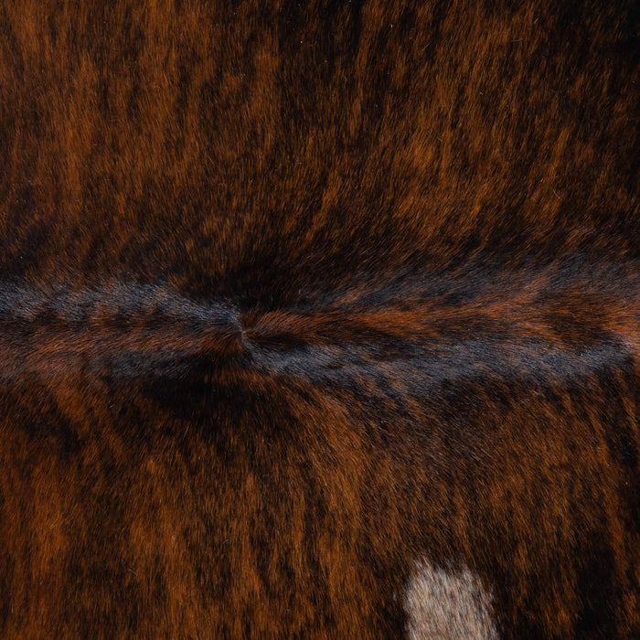 Brazilian Dark Brindle Cowhide Rug Size 7'9" L x 7'1" W 3780