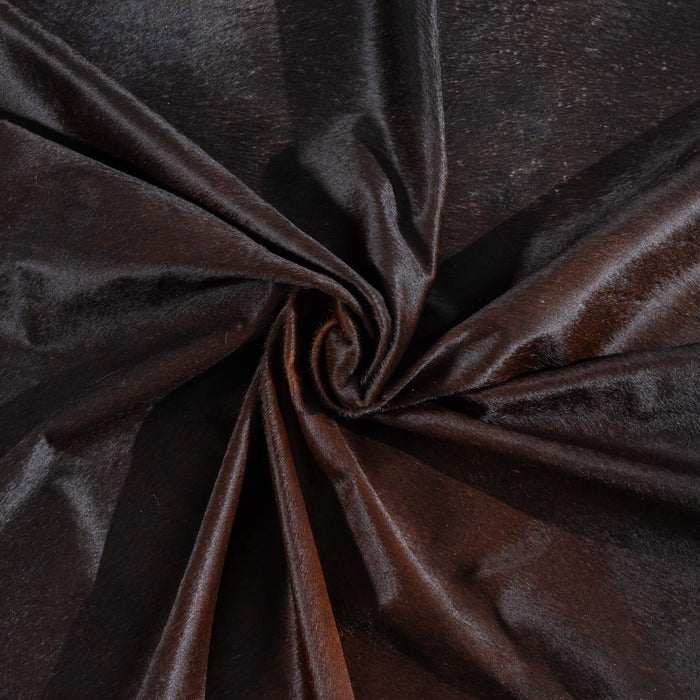 Brazilian Mahogany Cowhide Rug Size 7'7" L x 6'6" W 3786