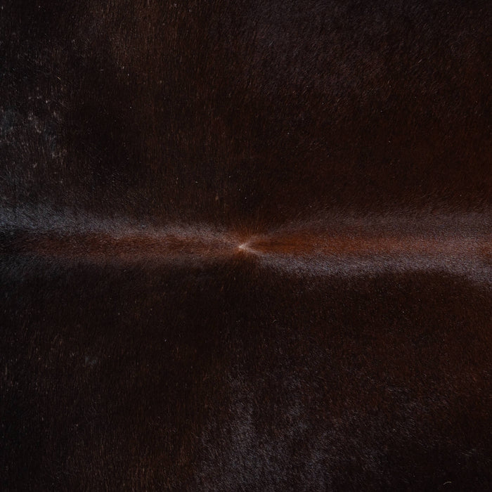 Brazilian Mahogany Cowhide Rug Size 7'7" L x 6'6" W 3786
