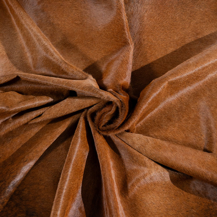 Brazilian Brown Cowhide Rug Size 8'6" L x 7'5" W 3799