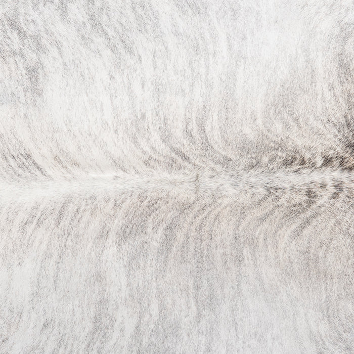 Brazilian Light Grey Brindle Cowhide Rug Size 6'6" L x 6'0" W 6139