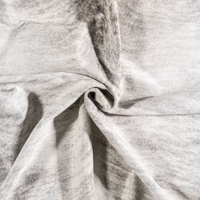 Brazilian Light Grey Brindle Cowhide Rug Size 6'6" L x 6'0" W 6139