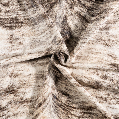 Brazilian Light Grey Brindle Cowhide Rug Size 6'0" L x 5'2" W 6142