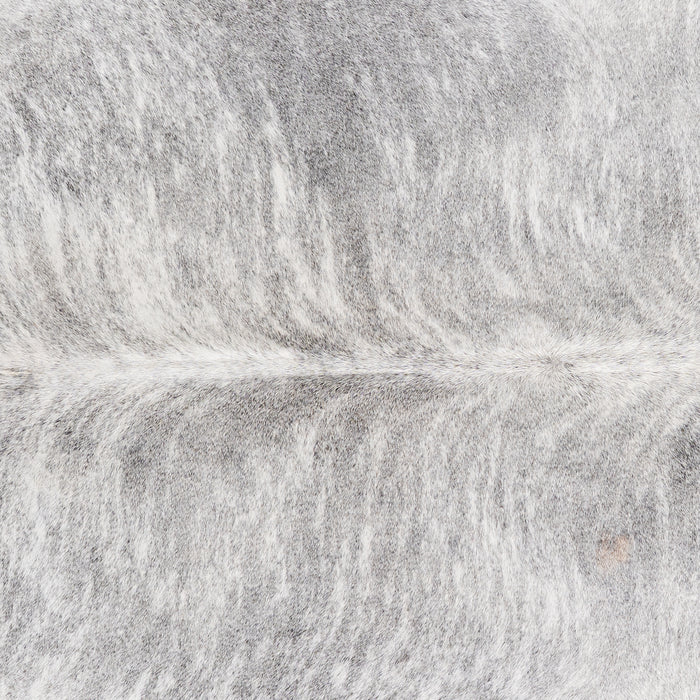 Brazilian Light Grey Brindle Cowhide Rug Size 7'1" L x 6'0" W 6149