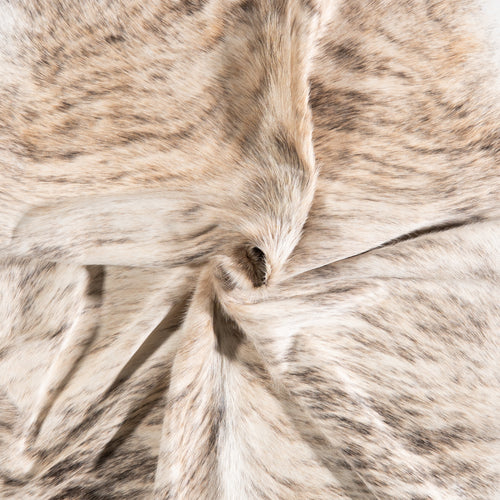 Brazilian Light Grey Brindle Cowhide Rug Size 6'5" L x 5'8" W 6153