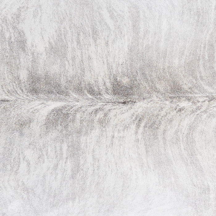 Brazilian Light Grey Brindle Cowhide Rug Size 6'7" L x 6'8" W 6156