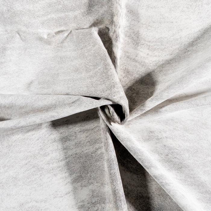 Brazilian Light Grey Brindle Cowhide Rug Size 6'7" L x 6'8" W 6156