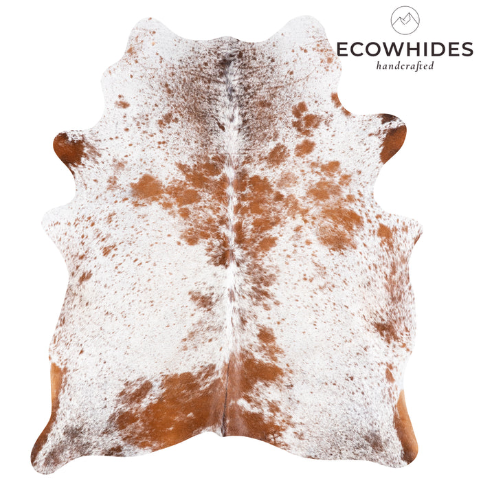 Brazilian Brown Salt and Pepper Cowhide Rug Size 6'7" L x 5'7" W 5863