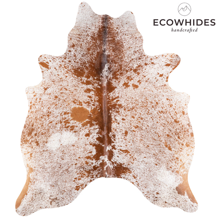 Brazilian Brown Salt and Pepper Cowhide Rug Size 6'10" L x 5'10" W 5873