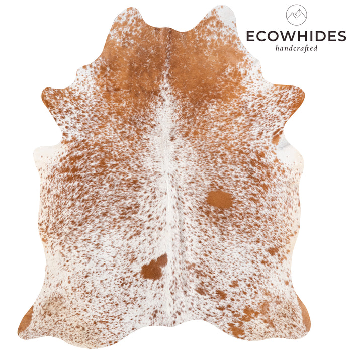 Brazilian Brown Salt and Pepper Cowhide Rug Size 6'6" L x 5'7" W 5875