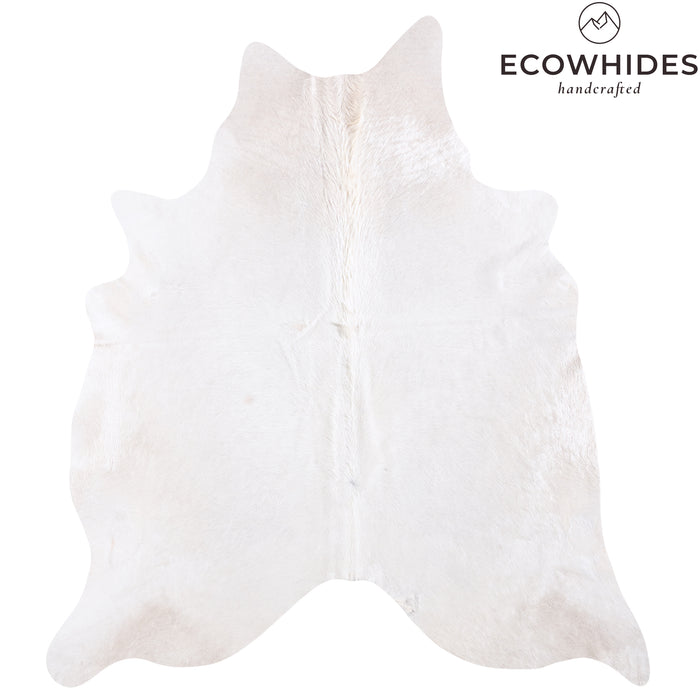 Brazilian White Cowhide Rug Size 7'2" L x 6'4" W 6024