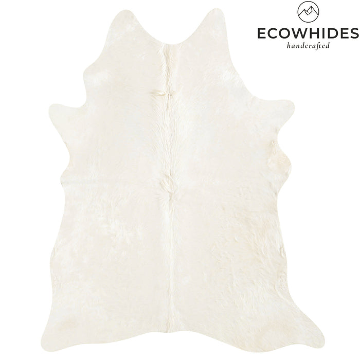 Brazilian Off White Cowhide Rug Size 6'7" L x 5'5" W 6029