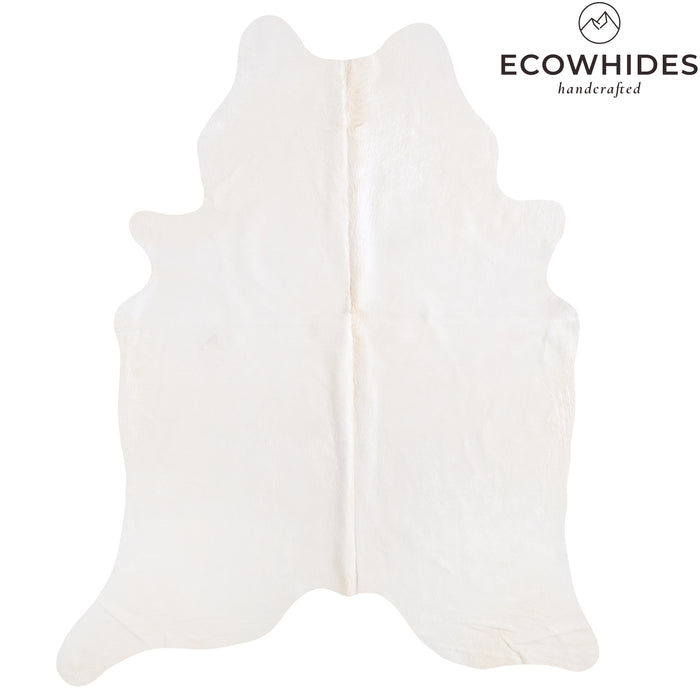 Brazilian White Cowhide Rug Size 7'10" L x 6'5" W 6033