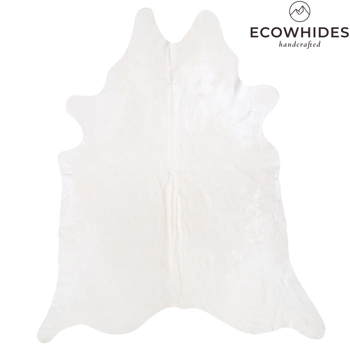 Brazilian White Cowhide Rug Size 8'6" L x 7'4" W 6034