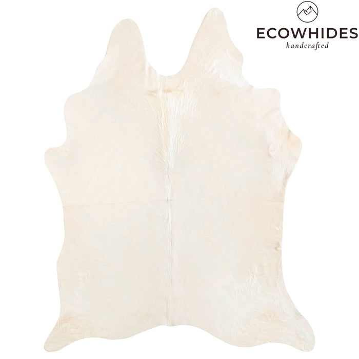 Brazilian Off White Cowhide Rug Size 7'4" L x 5'11" W 6048