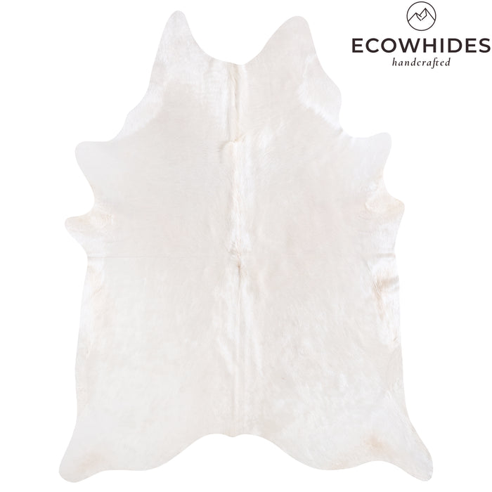 Brazilian White Cowhide Rug Size 7'6" L x 5'11" W 6053
