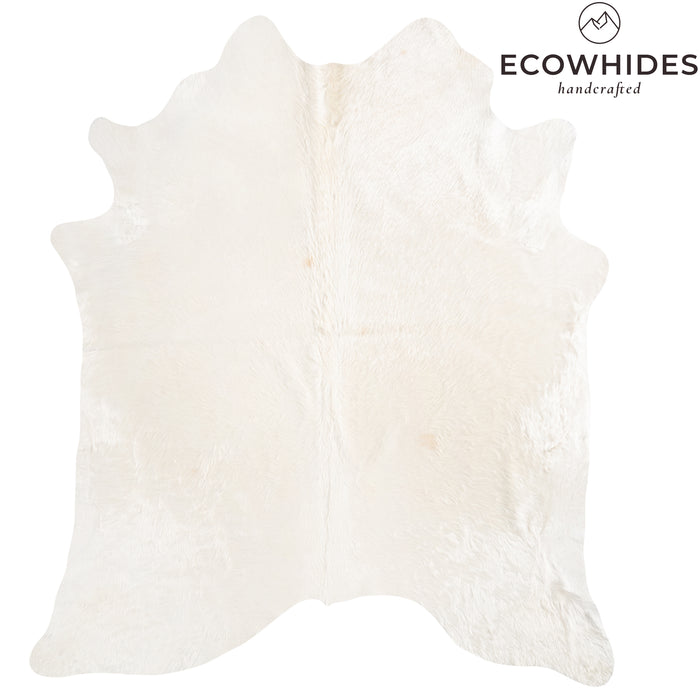 Brazilian White Cowhide Rug Size 7'2" L x 6'1" W 6055