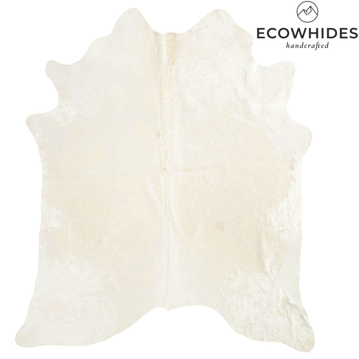 Brazilian Off White Cowhide Rug Size 7'2" L x 6'1" W 6055