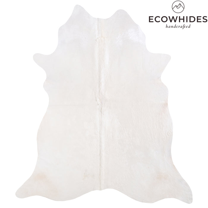 Brazilian White Cowhide Rug Size 7'6" L x 6'8" W 6057