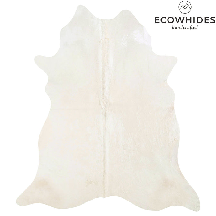 Brazilian Off White Cowhide Rug Size 7'6" L x 6'8" W 6057