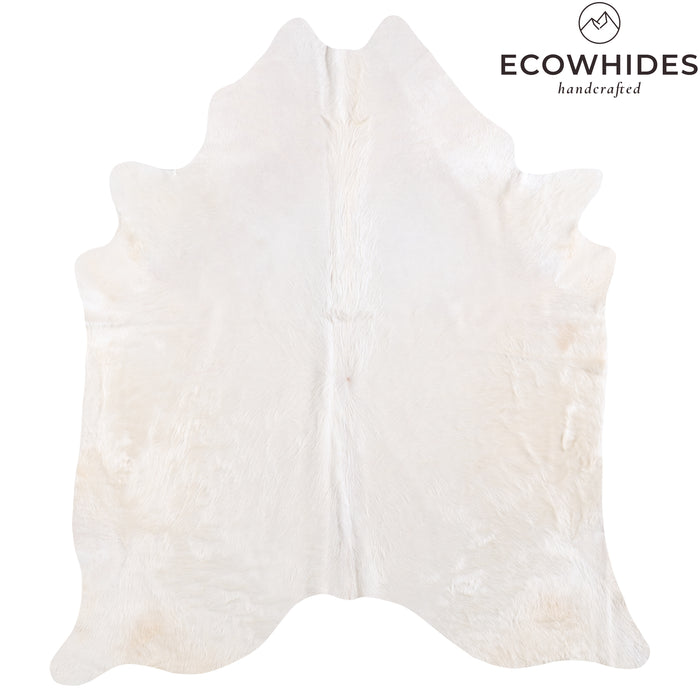Brazilian White Cowhide Rug Size 7'5" L x 6'6" W 6064
