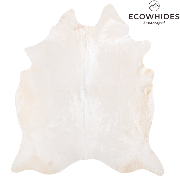 Brazilian White Cowhide Rug Size 7'10" L x 6'10" W 6070