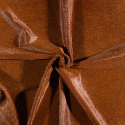 Brazilian Brown Cowhide Rug Size 6'10" L x 6'11" W 6161