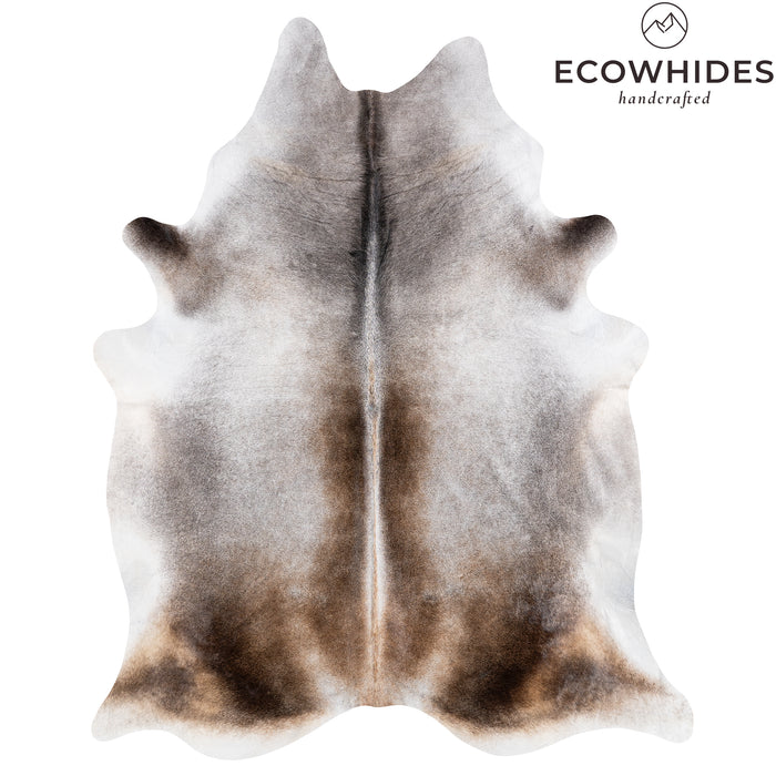 Brazilian Grey Palomino Cowhide Rug Size 8'5" L x 6'8" W 6119