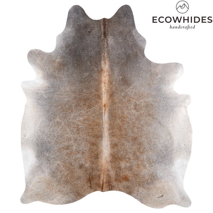 Brazilian Grey Palomino Cowhide Rug Size 7'4" L x 6'2" W 6134