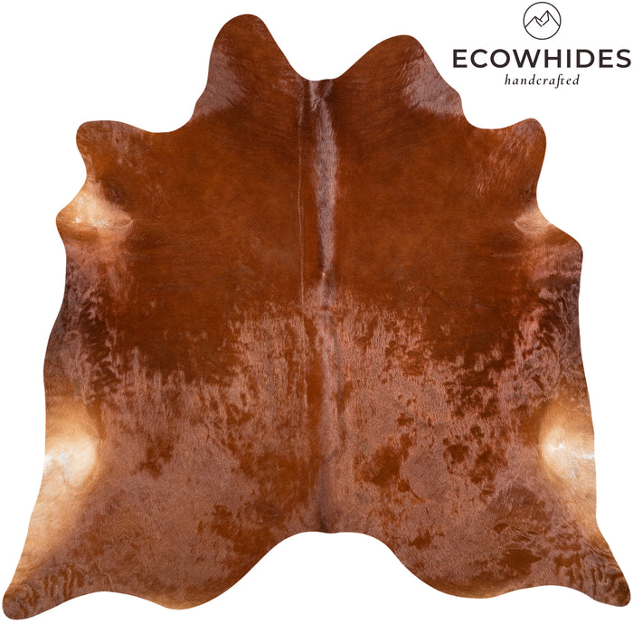 Brazilian Brown Cowhide Rug Size 7'1" L x 7'3" W 6173
