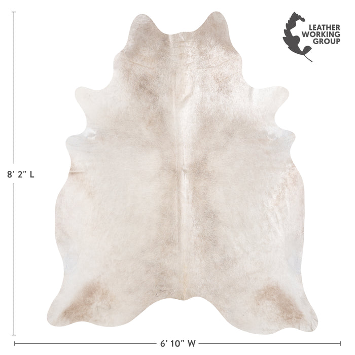 Brazilian Champagne Cowhide Rug Size 8'2" L x 6'10" W 6183