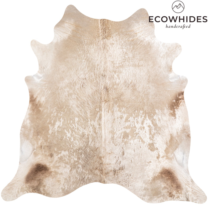 Brazilian Champagne Cowhide Rug Size 7'3" L x 7'6" W 6189