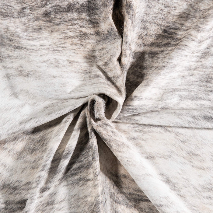 Brazilian Light Grey Brindle Cowhide Rug Size 6'11" L x 6'1" W 6162
