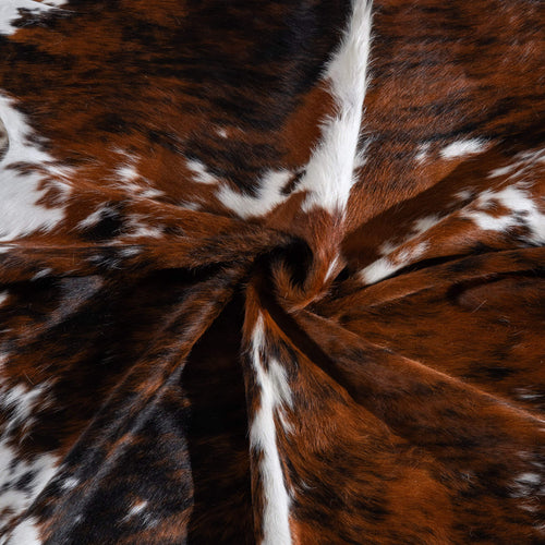 Tricolor Cowhide Rug Size 6'7" L x 6'6" W 6516