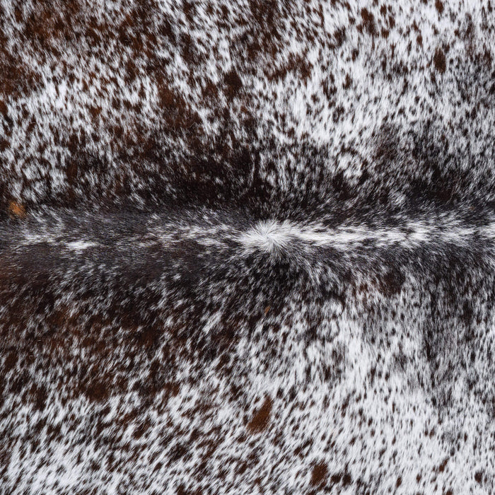 Black Salt and Pepper Cowhide Rug Size 7'0" L x 6'3" W 6540