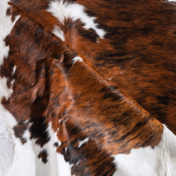 Tricolor Cowhide Rug Size 7'3" L x 6'4" W 6542