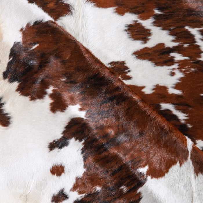Tricolor Cowhide Rug Size 8'0" L x 7'7" W 6543