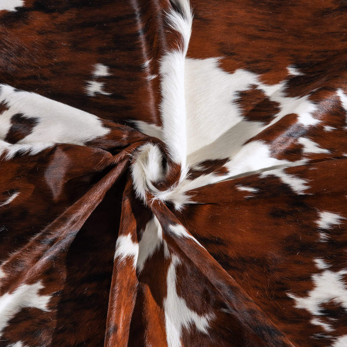 Tricolor Cowhide Rug Size 8'0" L x 7'7" W 6543