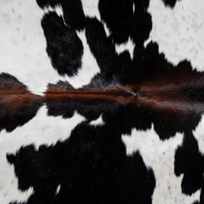 Black and White Cowhide Rug Size 7'8" L x 7'8" W 6545