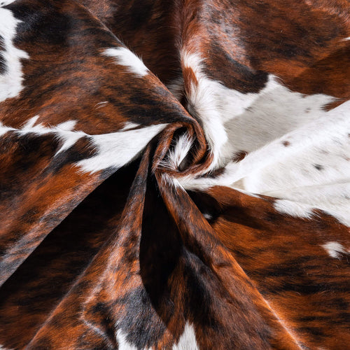 Tricolor Cowhide Rug Size 8'0" L x 7'2" W 6552