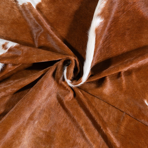 Brazilian Hereford Cowhide Rug Size 7'7" L x 6'10" W 6717