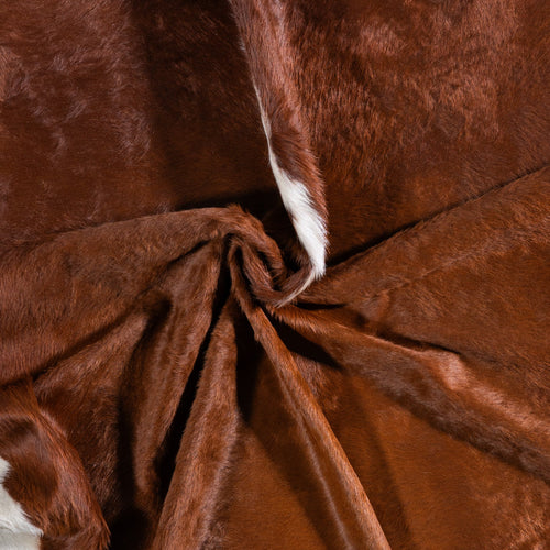 Brazilian Hereford Cowhide Rug Size 8'1" L x 7'4" W 6721