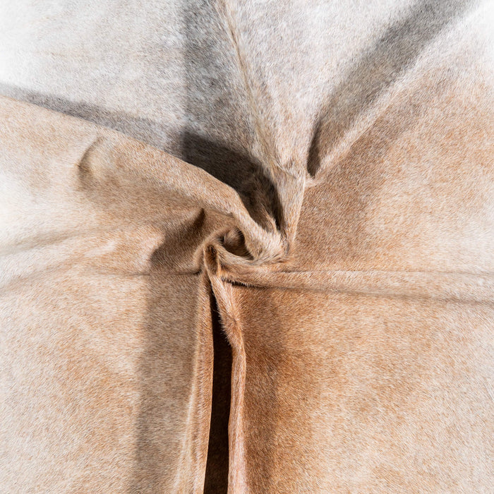 Brazilian Grey Palomino Cowhide Rug Size 7'7" L x 6'8" W 6920